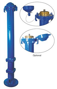 AVK ГИДРАНТ ПОЖАРНЫЙ ПОДЗЕМНЫЙ, ГОСТ, PN 16 - DN 125, с рассверловкой фланцев по стандарту ГОСТ Тип: 35/72-003